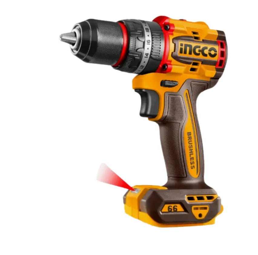 Ingco - Impact Drill - 66Nm - 20 volt - cordless - CIDLI206681 - Bare Tool - Power Tools Direct