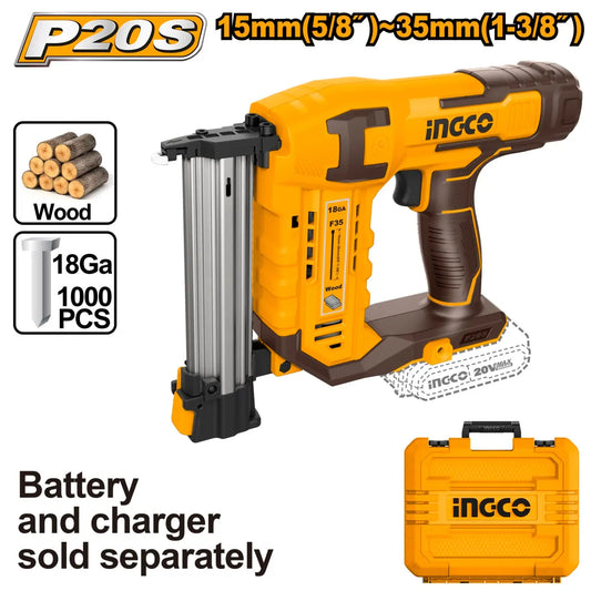 Ingco - Brad Nailer - 20 volt - Cordless - CBNLI3505 - Power Tools Direct