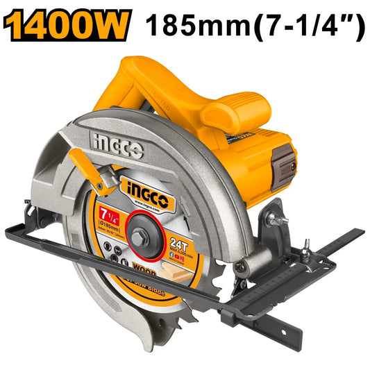 Ingco - 185mm - Circular Saw - 220 volt - 1400 Watt - CS18538 - Power Tools Direct