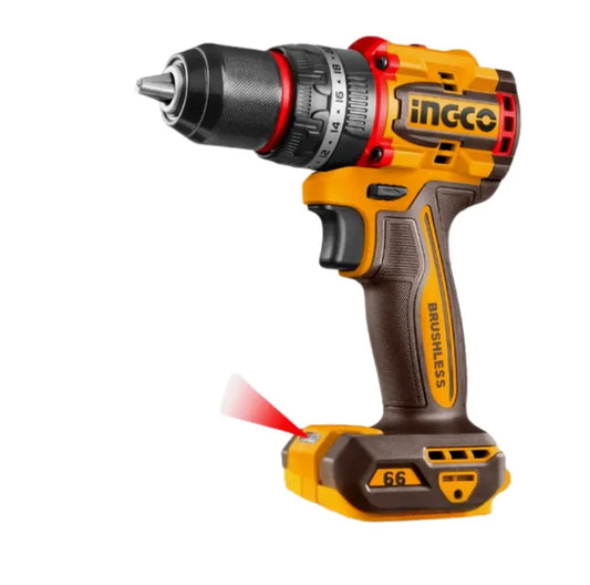 Ingco - Impact Drill - 66Nm - 20 volt - cordless - CIDLI206681 - Bare Tool - Power Tools Direct