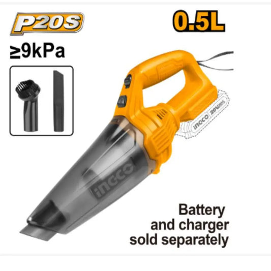 Ingco - Vacuum Cleaner - 20 volt - 9 Kpa - CVLI201261 - Bare Tool - Power Tools Direct