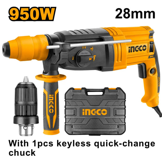 Ingco - Rotary Hammer Drill - SDS Plus - 220 volt - 950 watt - RGH9528-2 - Power Tools Direct