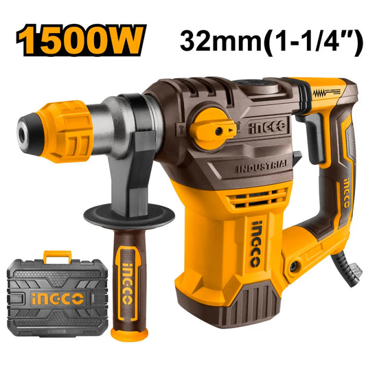 Ingco - Rotary Hammer - 220V - 1,500W - 5.5 J - SDS Max -  RH150028 - Power Tools Direct