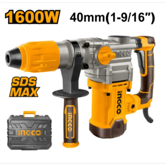 Ingco - Rotary Hammer - 220V - 1,600W - 10.0J - SDS Max -  RH1600388 - Power Tools Direct
