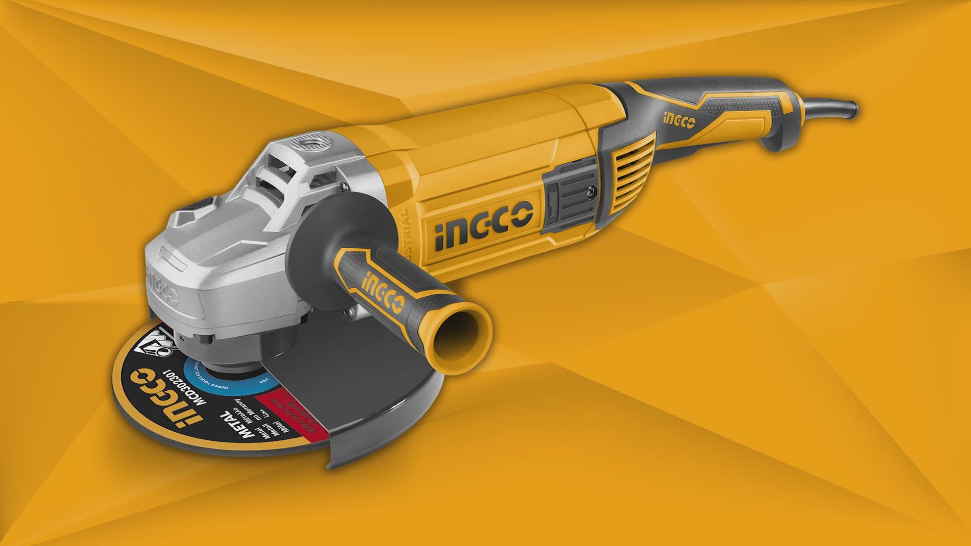 Ingco - 230mm Angle Grinder - 220 volt - 2400watt -  AG24008 - Power Tools Direct-MP4